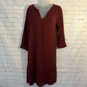 Michael Stars burgundy soft slip over dress